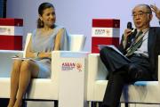 OECD Chief of Staff Ms Gabriela Ramos and ERIA President Prof Hidetoshi Nishimura
