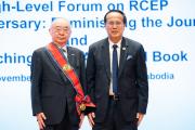 Prof Nishimura was awarded the Friendship Medal Class Moha Sena in recognition of his important contributions to the Kingdom of Cambodia