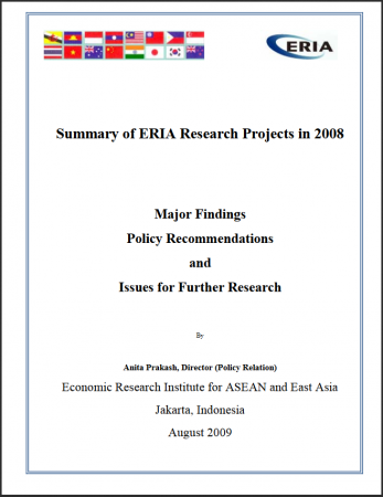 Summary of ERIA Research Projects 2008 - 2009
