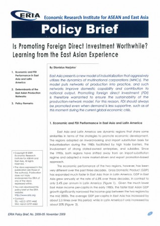 Is Promoting Foreign Direct Investment Worthwhile? Learning from the East Asian Experience