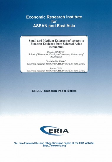 Small and Medium Enterprises' Access to Finance: Evidence from Selected Asia Economies