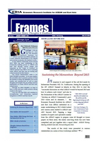 ERIA official newsletter "ERIA FRAMES" (January - February 2014 Issue) released
