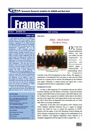 ERIA official newsletter "ERIA FRAMES" (July - August 2014 Issue) released