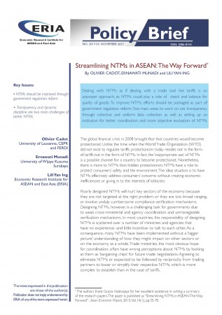 Streamlining NTMs in ASEAN: The Way Forward
