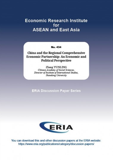 China and the Regional Comprehensive Economic Partnership: An Economic and Political Perspective