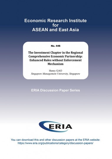 The Investment Chapter in the Regional Comprehensive Economic Partnership: Enhanced Rules without Enforcement Mechanism