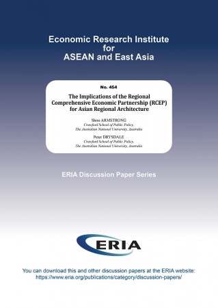 The Implications of the Regional Comprehensive Economic Partnership (RCEP) for Asian Regional Architecture
